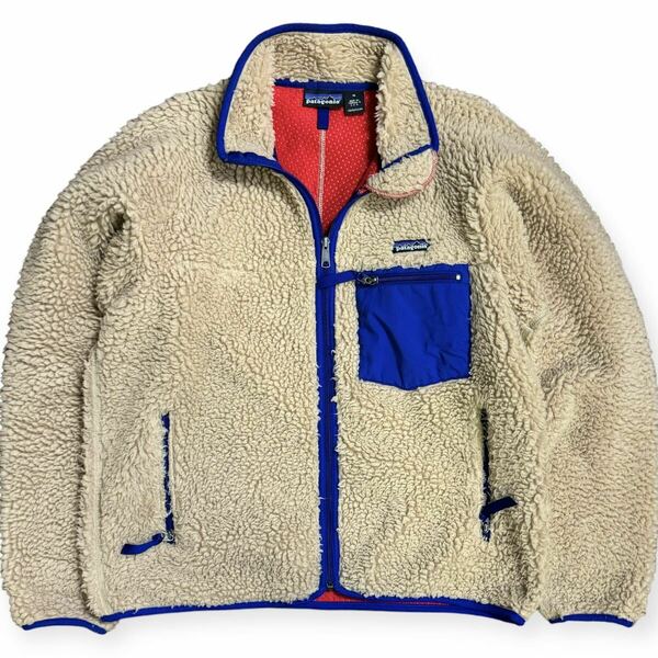 稀少 patagonia 2002年 USA製 クラシックレトロxジャケット ナチュラル Mサイズ レトロカーディガン