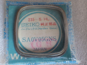 未使用　セイコー　クロノグラフ　スクエア型　7018-5000　SA0V05GNS　純正　風防　ハードレックス　デッドストック　ｚ041302