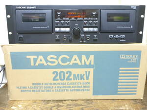 TASCAM　　202MKⅤ 業務用Wカセットレコーダー　タスカム