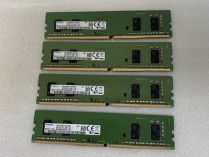 SAMSUNG 1Rx16 PC4-2666V 4GB 4枚組 1セット 16GB DDR4 デスクトップ用メモリ 288ピン ECC無し DDR4- PC4-21300 4GB 4枚 16GB DDR4 RAM