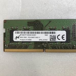 MICRON PC4-2400T 8GB DDR4 ノートパソコン用メモリ DDR4-19200 8GB 260ピン DDR4 LAPTOP RAM 中古品動作品の画像1