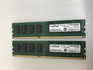 CRUCIAL PC3-12800U 16GB 8GB 2枚 DDR3 デスクトップ用メモリ 240ピン DDR3-1600 8GB DDR3 DESKTOP RAM 240ピン ddr3 Non-ECCメモリ