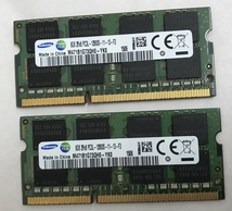 SAMSUNG 2Rx8 PC3L-12800S 16GB 8GB 2枚 16GB DDR3L ノートPC用 メモリ 204ピン DDR3L-1600 8GB 2枚 16GB LAPTOP RAM ノート用 中古_画像2