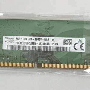 SK HYNIX 1Rx8 PC4-2666V-UA2-11 DDR4 2666V 8GB DDR4デスクトップ用メモリ 288ピン DDR4 PC4-21300 8GB DESKTOP RAMの画像1