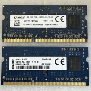 KINGSTON 1Rx8 PC3L-12800S 8GB 4GB 2枚で8GB DDR3L ノートPC用 メモリ 204ピン DDR3L ECC無し DDR3L-1600 4GB 2枚 DDR3L LAPTOP RAMの画像1