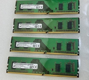 MICRON 1Rx16 PC4-2666V 4GB 4枚組 1セット 16GB DDR4 デスクトップ用メモリ 288ピン ECC無し DDR4- PC4-21300 4GB 4枚 16GB DDR4 RAM