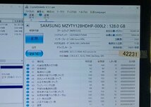 SSD128GB SATA 2.5 インチ SSD128GB SAMSUNG MZ-YTY1280 中古 使用時間39801時間_画像4