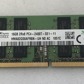 SK HYNIX PC4-2400T 16GB 1枚 DDR4 ノートパソコン用メモリ PC4-19200 16gb 260ピン ddr4 Non-ECC DDR4 LAPTOP RAM 中古品動作品の画像1