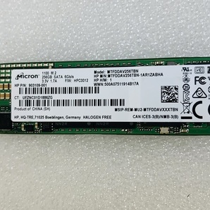 M.2 SATA SSD256GB MICRON MTFDDAV256TBN M.2 SSD SSD256GB M.2 256GB MGF 2280の画像1