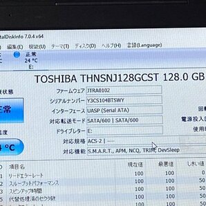 SSD128GB SATA 2.5 インチ SSD128GB 7MM TOSHIBA SSD 128GB THNSNJ128GCST 中古 使用時間12513時間の画像2