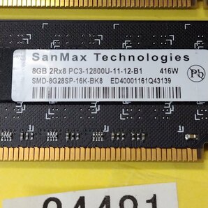 SANMAX PC3-12800U 16GB 8GB 2枚 16GB DDR3 デスクトップ用 メモリ DDR3-1600 8GB 2枚 240ピン ECC無し PC3 12800 16GB DDR3の画像4