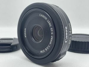 【A-極上品】Canon　EF-S 24mm F2.8 STM　キヤノン ＥＦマウント APS-Cサイズセンサー用 フロント、リアキャップ　0027