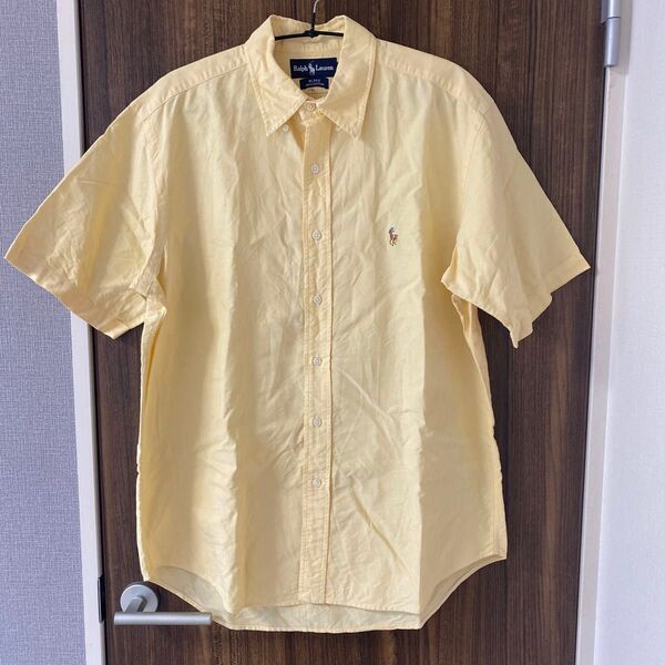 古着☆ラルフローレン 半袖ボタンシャツ L