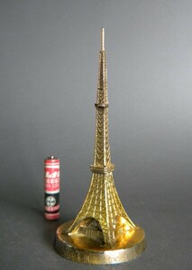 当時物 ★★鉄塔 miniature 温度計 TOKYO TOWER 合金ダイキャスト !! 12.5㎝ 昭和40年代 アンチモニー おみやげ 記念品★★「定形外/LP可」