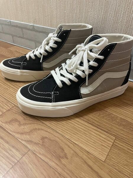 Vans sk8-hi スニーカー　グレー×ブラック ハイカット 24cm asos beams rosebud 