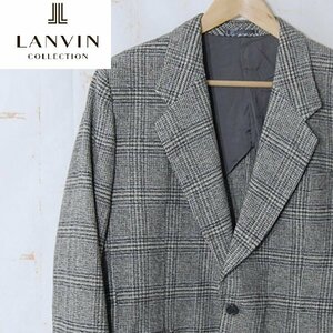 ランバン LANVIN■カシミヤ混ウールテーラードジャケット■R48-45■グレー ※NK4328047