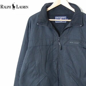 ポロスポーツラルフローレン POLO SPORT RALPH LAUREN■裏フリース　ジップジャケット ブルゾン/ナイガイ■LL■ブラック ※NK4328079