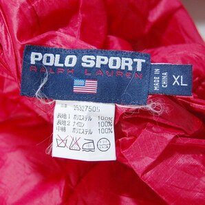 ラルフローレン POLO SPORT RALPH LAUREN■リバーシブル ハーフジップジャケット/ナイガイ■XL■レッド×ブラック ※NK4328080の画像6