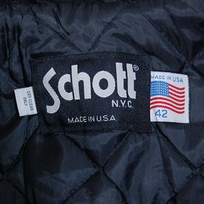 ショット Schott■ピーコート/アメリカ製 ハーフコート 当時物 古着■42■ブラック ※NK4328110の画像5