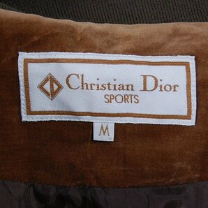 クリスチャンディオールスポーツ Christian Dior SPORTS■ベロア風ジップジャケット ブルゾン■M■ブラウン ※NK4328336の画像5