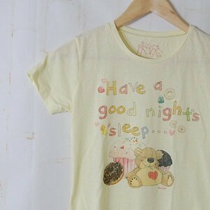 スージーズー Suzy Zoo■かわいいデザイン半袖Tシャツ グレイス　フロントプリント■M■イエロー系 ※IW4412027