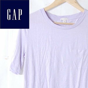  Gap GAP# короткий рукав футболка . с карманом одноцветный #XXS# лиловый фиолетовый *IW4412039