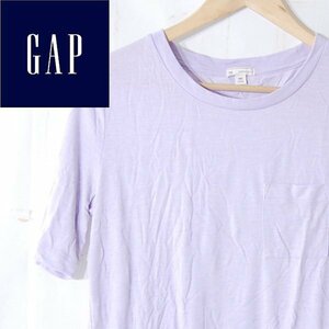 ギャップ GAP■半袖Tシャツ 胸ポケット付き　無地■XXS■パープル　紫 ※IW4412039