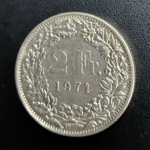 5694  スイス  2フラン硬貨 8枚  年号無選別の画像4