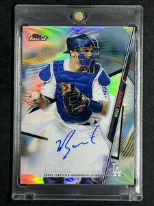 ウィル・スミス 2020 Topps Finest Will Smith Refractor Auto 直筆サイン ドジャース 大谷翔平 同僚