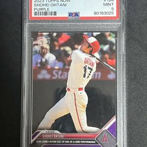 25枚限定 2023 Topps Now 大谷翔平 Purple Parallel Shohei Ohtani パラレル /25 エンゼルス シティコネクト PSA鑑定済みの画像1