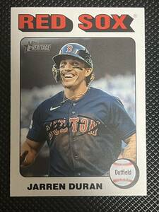 SP 2024 Topps Heritage White Border Short Print Jaren Durran ジャレン・デュラン レッドソックス