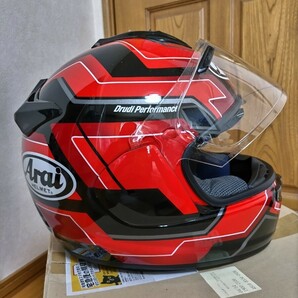 【中古美品】Arai アライ VECTOR-X ベクターエックス ヘルメット サイズXL：(61・62) フルフェイスヘルメット の画像4