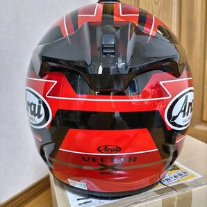 【中古美品】Arai アライ VECTOR-X ベクターエックス ヘルメット サイズXL：(61・62) フルフェイスヘルメット の画像5