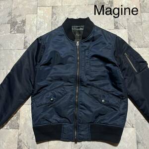 Magine マージン THINSULATE MA1 シンサレート ナイロンジャケット ミリタリー 中綿 定価23100 ネイビー サイズ44(S) 玉FS1344