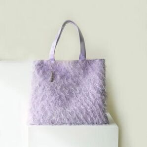 新品未使用 cgarmantsac フリンジトート パープル Lサイズ