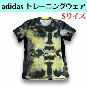 adidas アディダス 半袖Tシャツ トレーニングウェア 総柄プリント Sサイズ