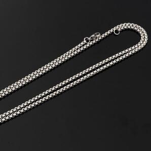 ボックス チェーン ネックレス シルバー 2mm /60cmの画像3