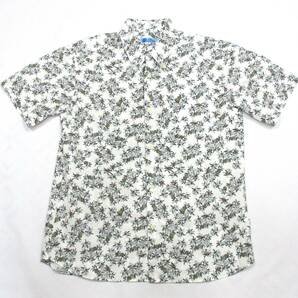 （中古）日本製 Shisa tropical wear かりゆしウェア メンズ フルオープン ボタンダウン 表記サイズＬの画像1