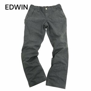 EDWIN エドウィン K40393 通年 ストレッチ★ ストレート ベーシック トラウザー パンツ Sz.M　メンズ グレー　C4B01518_3#R