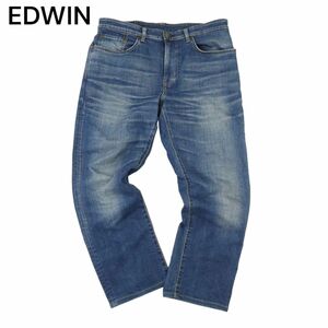 EDWIN エドウィン EB407 春夏 USED加工★ アンクル丈 ストレッチ テーパード デニム パンツ ジーンズ Sz.33　メンズ 日本製　C4B01593_3#P