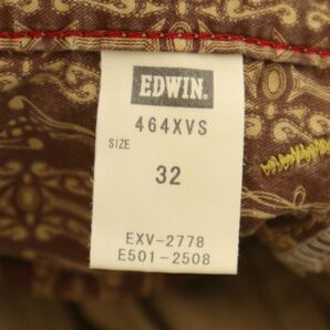 EDWIN エドウィン 464XVS USED加工★ ストレート ウエスタン デニム パンツ ジーンズ Sz.32 メンズ 日本製 C4B01621_4#Rの画像9