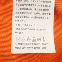 NIKE GOLF ナイキ ゴルフ 春夏 半袖 DRI-FIT ロゴプリント ストレッチ★ バンドカラー ポロシャツ Sz.L　メンズ オレンジ　C4T02974_4#A_画像7