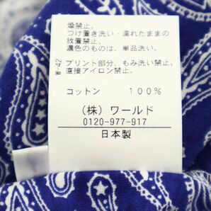 【新品 未使用】 TAKEO KIKUCHI タケオキクチ 春夏 半袖 ペイズリー 総柄★ カットソー Tシャツ Sz.3 メンズ 日本製  C4T03180_4#Dの画像9