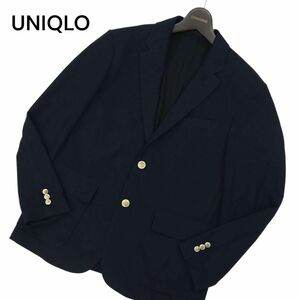 UNIQLO ユニクロ 通年 2B コンフォート テーラード ジャケット ブレザー 紺ブレ★ Sz.M　メンズ ネイビー　C4T03223_4#O