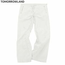 TOMORROWLAND トゥモローランド 春夏 ストレート シアサッカー★ ストライプ リラックス イージー パンツ Sz.L　メンズ　C4B01862_4#P_画像1