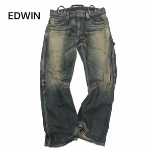 廃盤★EDWIN エドウィン BT5034 BLUE TRIP★ USED加工 ペインター ワーク デニムパンツ ジーンズ Sz.32　メンズ　C4B01865_4#R