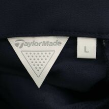 TaylorMade テーラーメイド 通年 ロゴ エンボス加工★ ストレッチ スラックス パンツ Sz.L　メンズ ネイビー ゴルフ　C4B01878_4#R_画像9