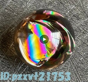 bp1856: 虹色 ボール レインボークリスタル 球 水晶玉 クォーツ スモーキー 水晶 パワーストーン 癒やし 運気アップ 置物 玉 原石 約2.5cm