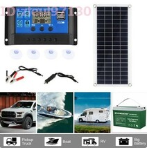 Ey3017: USB ソーラーパネル 10A 12V 1000Ｗ 発電 充電器付 屋外用 電話 rv 車 mp3 充電器 太陽光 コントローラー バッテリー 10a 100w_画像2