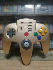 N64 Gold ASCII Controller 激レア　動作確認済み